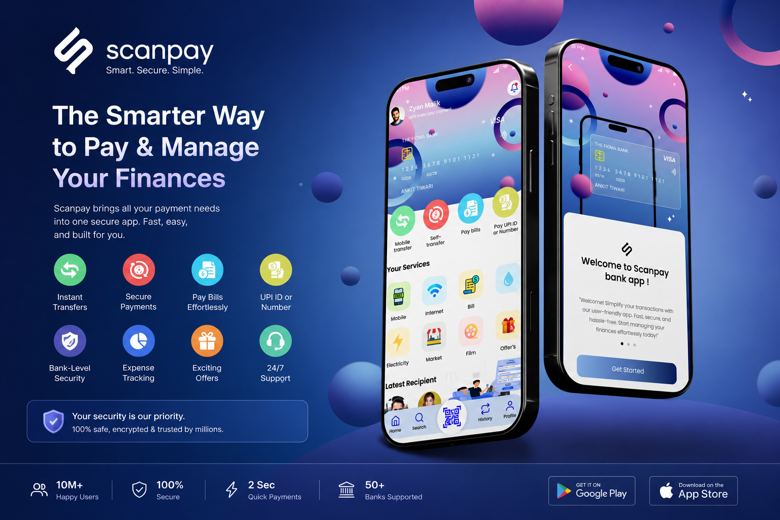 ScanPay — execution mockup and UI design